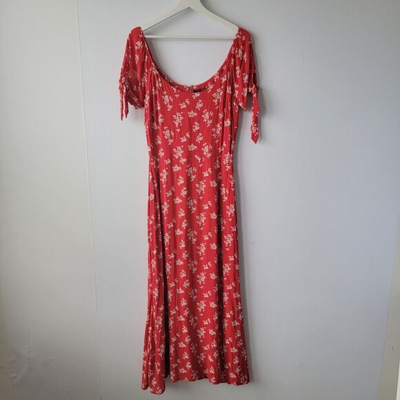 Reformation  womens Floral Midi Meredith Dress size 10 Fairy - Picture 1 of 8